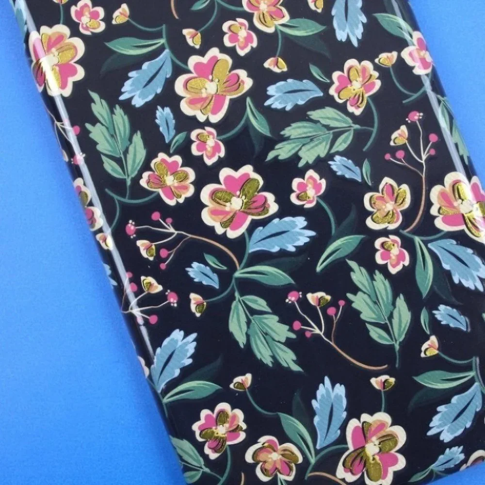 iPhone X / iPhone XS Floral tpu gold stamp case